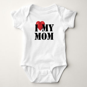 I Love My Mum Baby Bodysuit