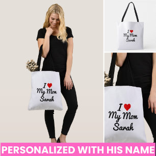 I Love My Mum Create Your Own Mothers Name Crossbody Bag
