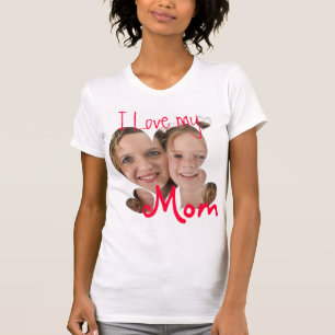I love my mum custom photo t-shirt