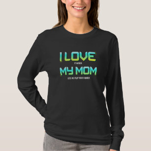 I Love My Mum Gamer Teen Boys Video Games T-Shirt