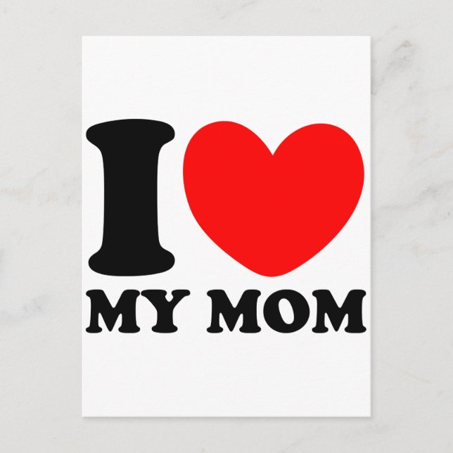 I Love My Mum Postcard (Front)
