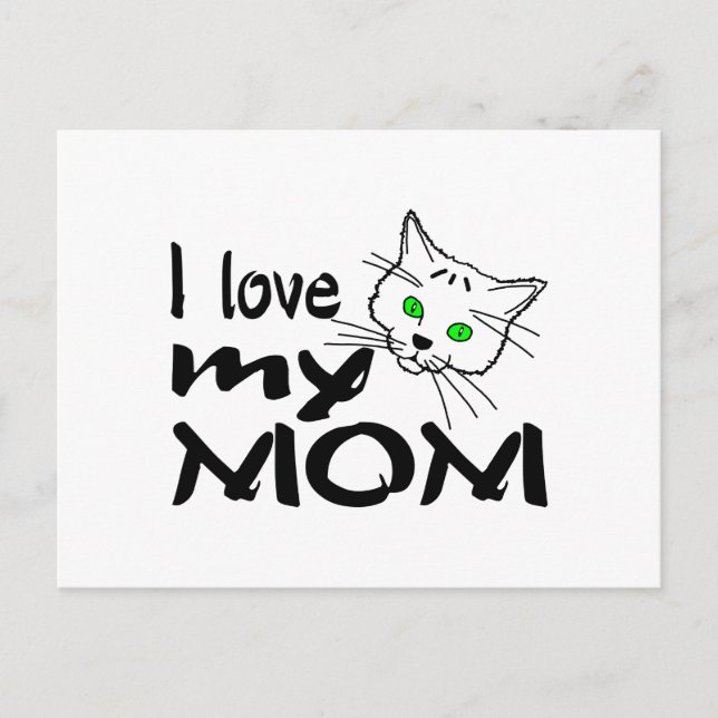 I Love My Mum Postcard (Front)
