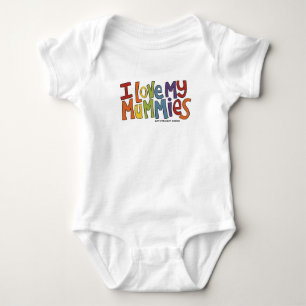 I love my Mummies Rainbow Colours Baby Bodysuit