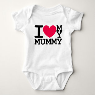 i love my mummy mum mum baby kids design bodysuit