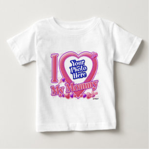 I Love My Mummy pink/purple - photo Baby T-Shirt