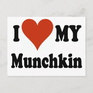 I Love My Munchkin Merchandise Postcard