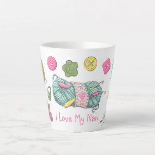 I Love My Nan Crochet Week Latte Mug