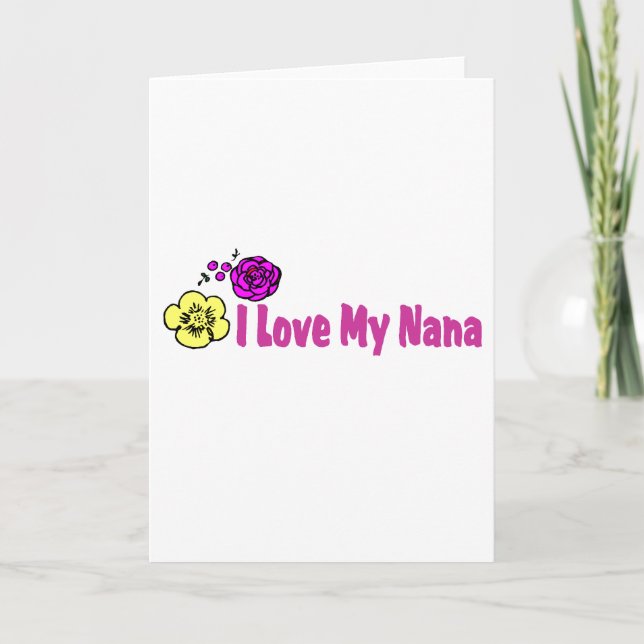 I Love My Nana Card (Front)