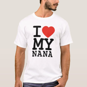 I Love My Nana Family Matching Valentines Day T-Shirt