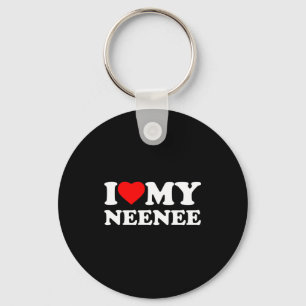 I Love My Neenee Heart Family Grandma Nee-nee Long Key Ring