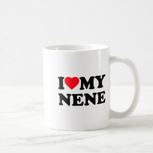 I Love My Nene Heart Grandma Family Coffee Mug