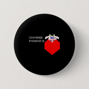 I Love My New Cow Valve Heart Patient 6 Cm Round Badge