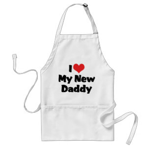 i Love My New Daddy Standard Apron
