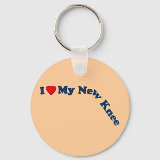 I Love My New Knee Key Ring