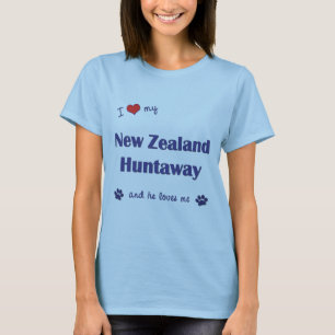 I Love My New Zealand Huntaway (Male Dog) T-Shirt