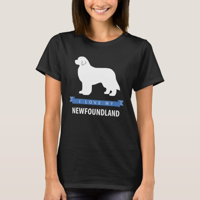 I Love My Newfoundland T-Shirt (Front)