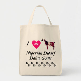 I Love My Nigerian Dwarf Dairy Goats Tote Bag