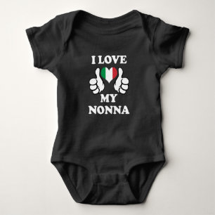 I love my Nonna Italian Grandma baby shirt