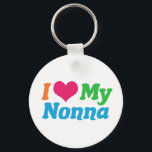 I Love My Nonna Key Ring<br><div class="desc">I Love My Nonna. A cute grandmother gift from a grandson or granddaughter.</div>