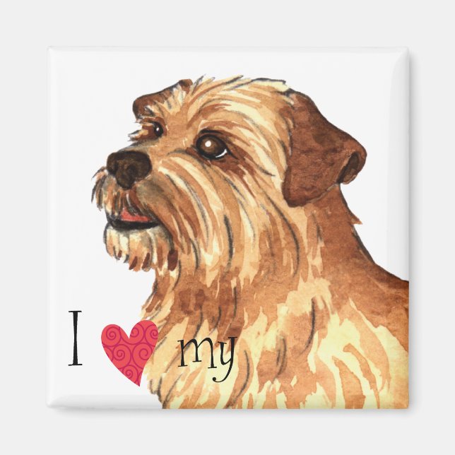 I Love my Norfolk Terrier Magnet (Front)