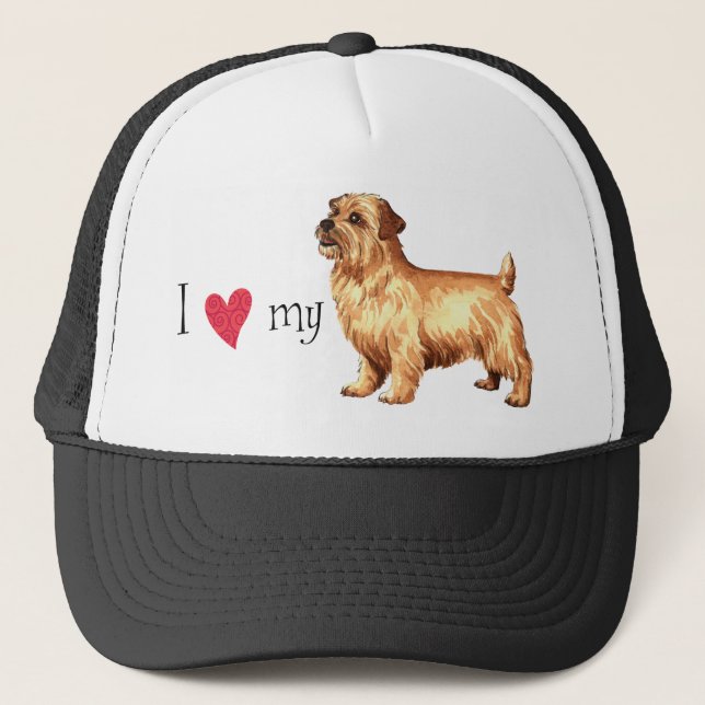 I Love my Norfolk Terrier Trucker Hat (Front)