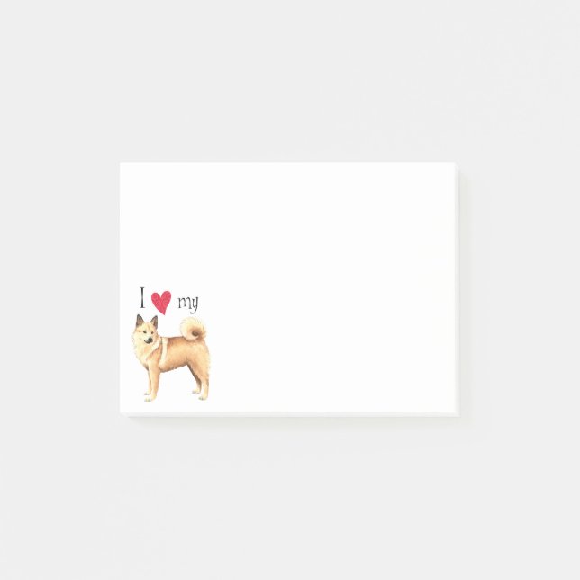 I Love my Norwegian Buhund Post-it Notes (Front)
