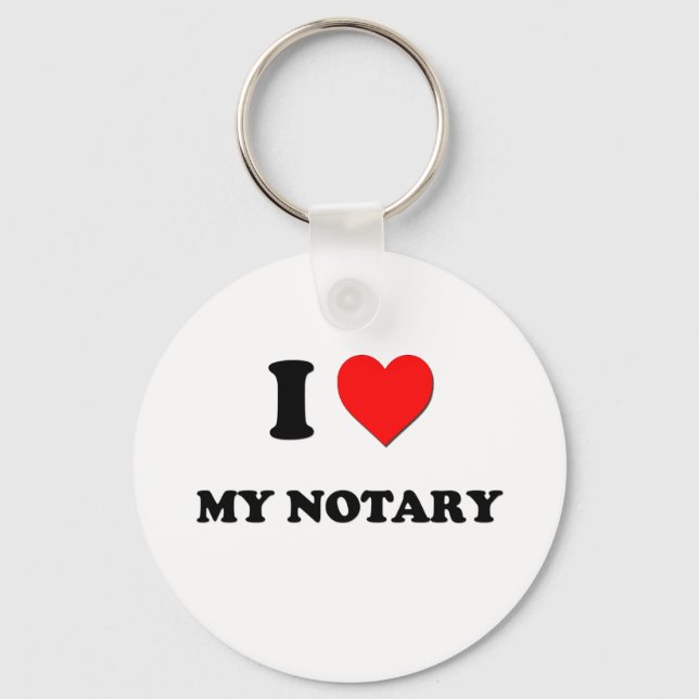 I love My Notary Key Ring (Front)