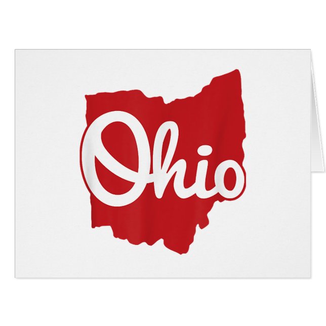 I Love My Ohio Home Script Ohio  (Front Horizontal)