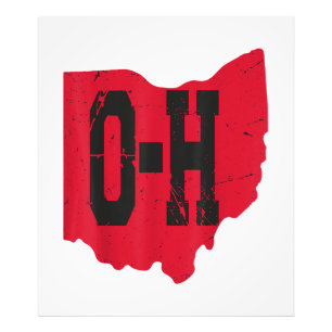 I Love My Ohio Home Script Ohio Buckeye State Photo Print