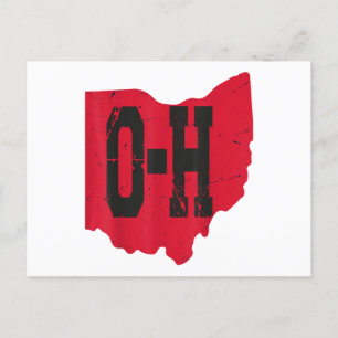I Love My Ohio Home Script Ohio Buckeye State Postcard