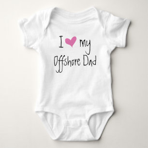 I Love My Oilfield Dad Baby Bodysuit