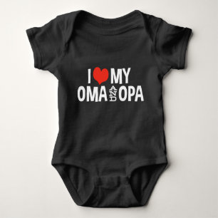 I Love My Oma And Opa Baby Bodysuit