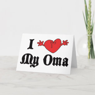 I Love My Oma Gift Card