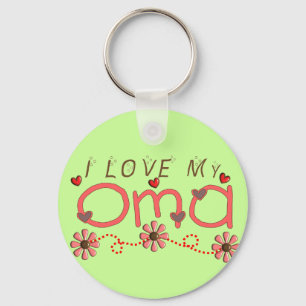 I Love My OMA Gifts Key Ring