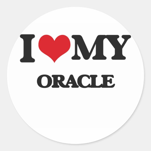 I love my Oracle Sticker (Front)