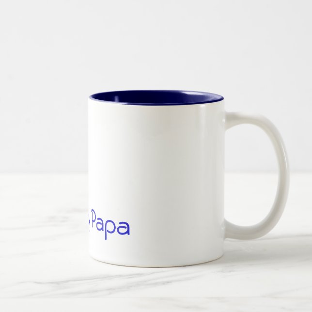 I Love My Papa Two-Tone Coffee Mug (Right)