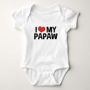 I Love My Papaw Baby Bodysuit