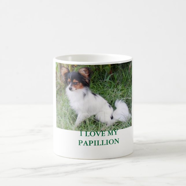I LOVE MY PAPILLION COFFEE MUG (Center)