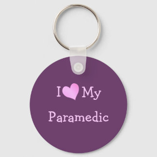 I Love My Paramedic Key Ring
