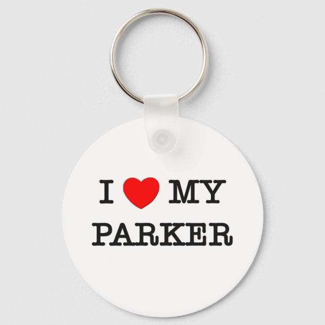 I Love My PARKER Key Ring (Front)