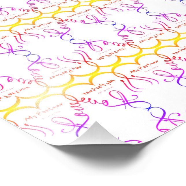 I love my partner • You are my home Photo Print (Corner)