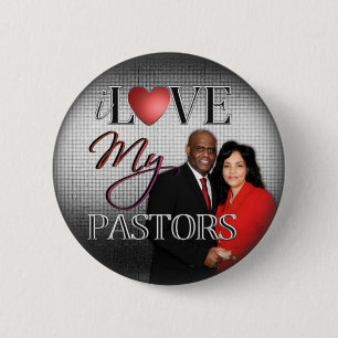 I Love My Pastors 6 Cm Round Badge