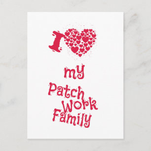 I love my Patchwork Family - Eine Liebeserklärung Postcard