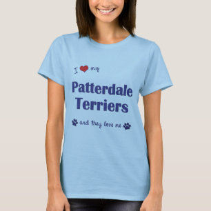 I Love My Patterdale Terriers (Multiple Dogs) T-Shirt
