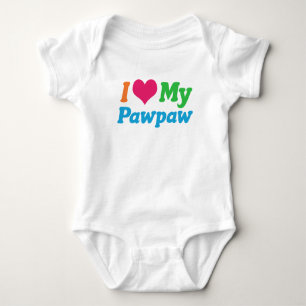 I Love My Pawpaw Baby Bodysuit