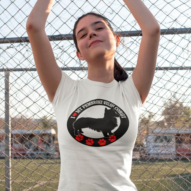 I Love My Pembroke Welsh Corgi T-Shirt (Creator Uploaded)