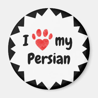 I Love My Persian Cat Magnet