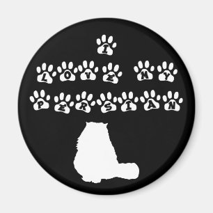 I Love My Persian--White Text Magnet