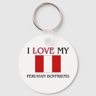 I Love My Peruvian Boyfriend Key Ring