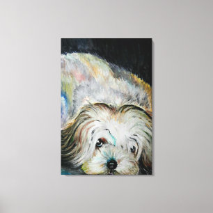 I Love My Pet Dog Canvas Print